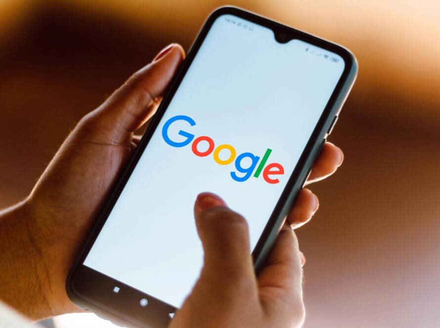Google Search on a smartphone